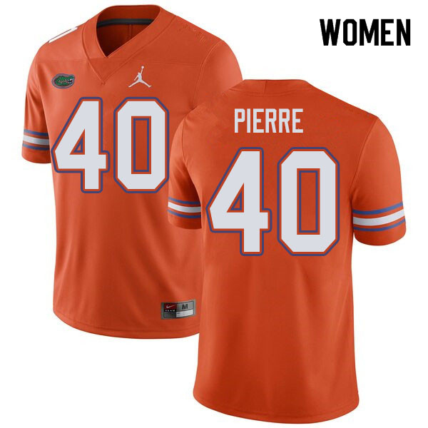 Jordan Brand Women #40 Jesiah Pierre Florida Gators College Football Jerseys Sale-Orange - Click Image to Close